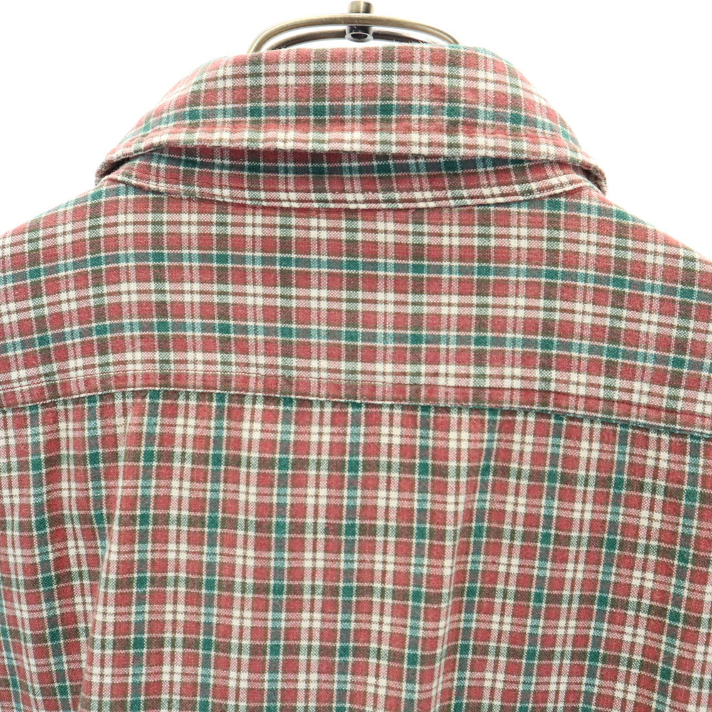 RRL ダブルアールエル 90s 初期タグ 赤3星 オールド チェック柄 長袖 シャツ L レッド系 メンズ