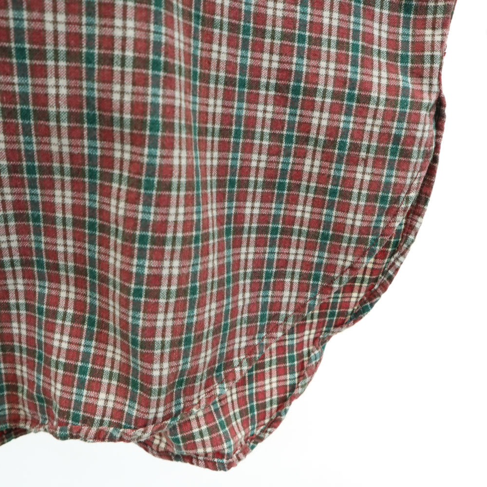RRL ダブルアールエル 90s 初期タグ 赤3星 オールド チェック柄 長袖 シャツ L レッド系 メンズ