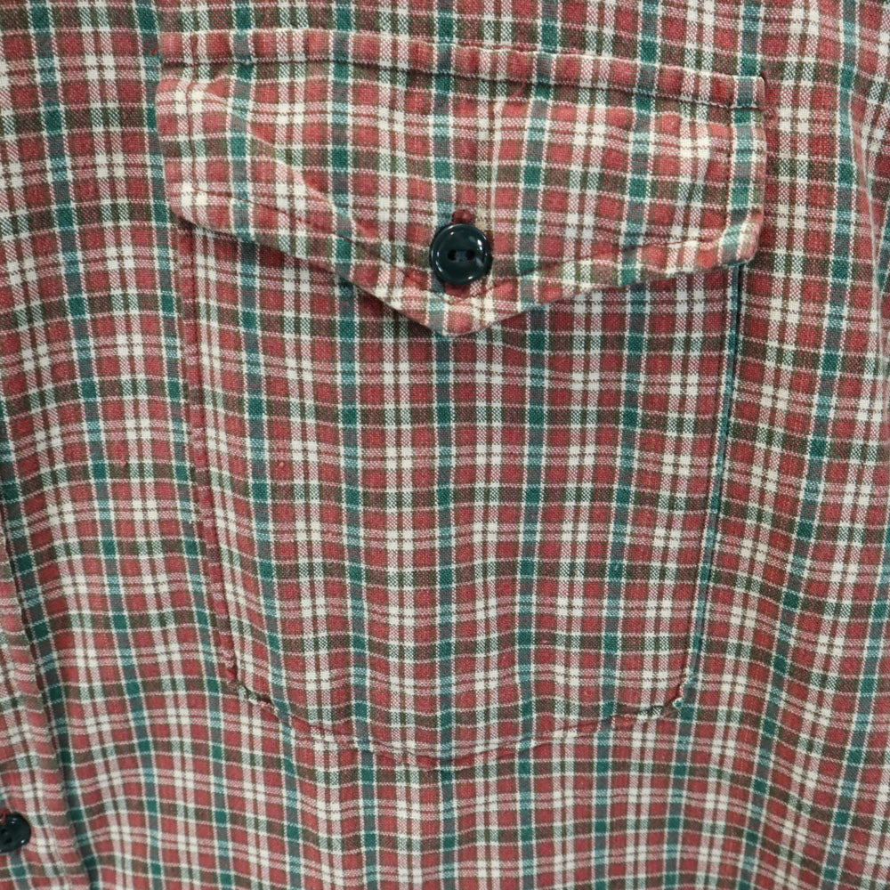 RRL ダブルアールエル 90s 初期タグ 赤3星 オールド チェック柄 長袖 シャツ L レッド系 メンズ