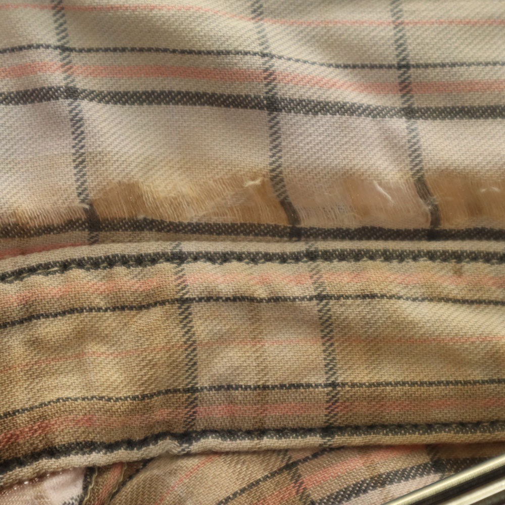 Levi's リーバイス 70s 80s 日本製 ヴィンテージ チェック柄 長袖 シャツ M ベージュ メンズ