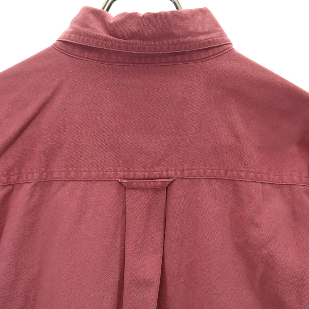 CHAPS RALPH LAUREN チャップスラルフローレン 80s ヴィンテージ 長袖 ボタンダウンシャツ 32-33 ワインレッド メンズ
