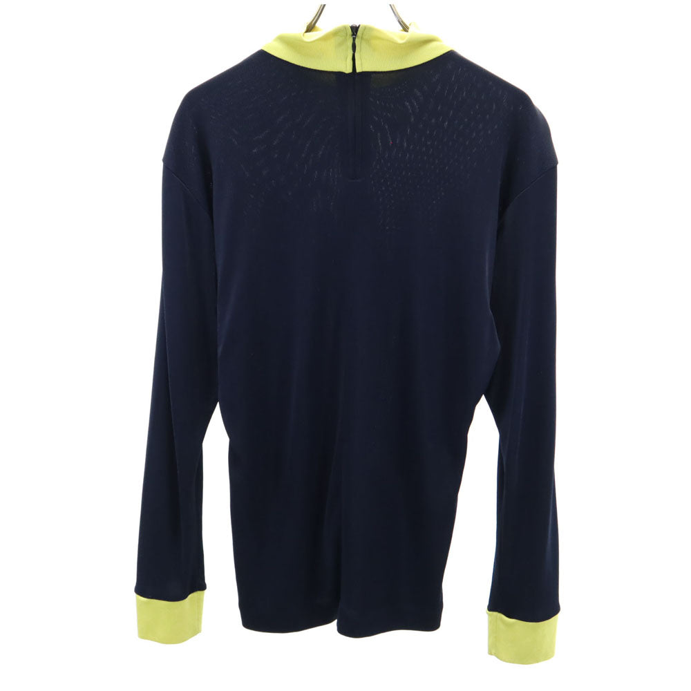 ISSEY MIYAKE イッセイミヤケ 80s 日本製 筆タグ ヴィンテージ 長袖 カットソー M ネイビー レディース