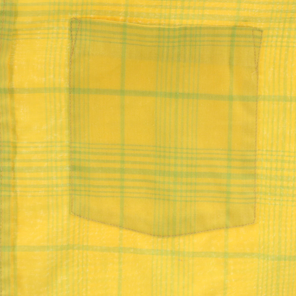 TOWNCRAFT タウンクラフト 70s ヴィンテージ チェック柄 長袖 ボタンダウンシャツ S イエロー メンズ