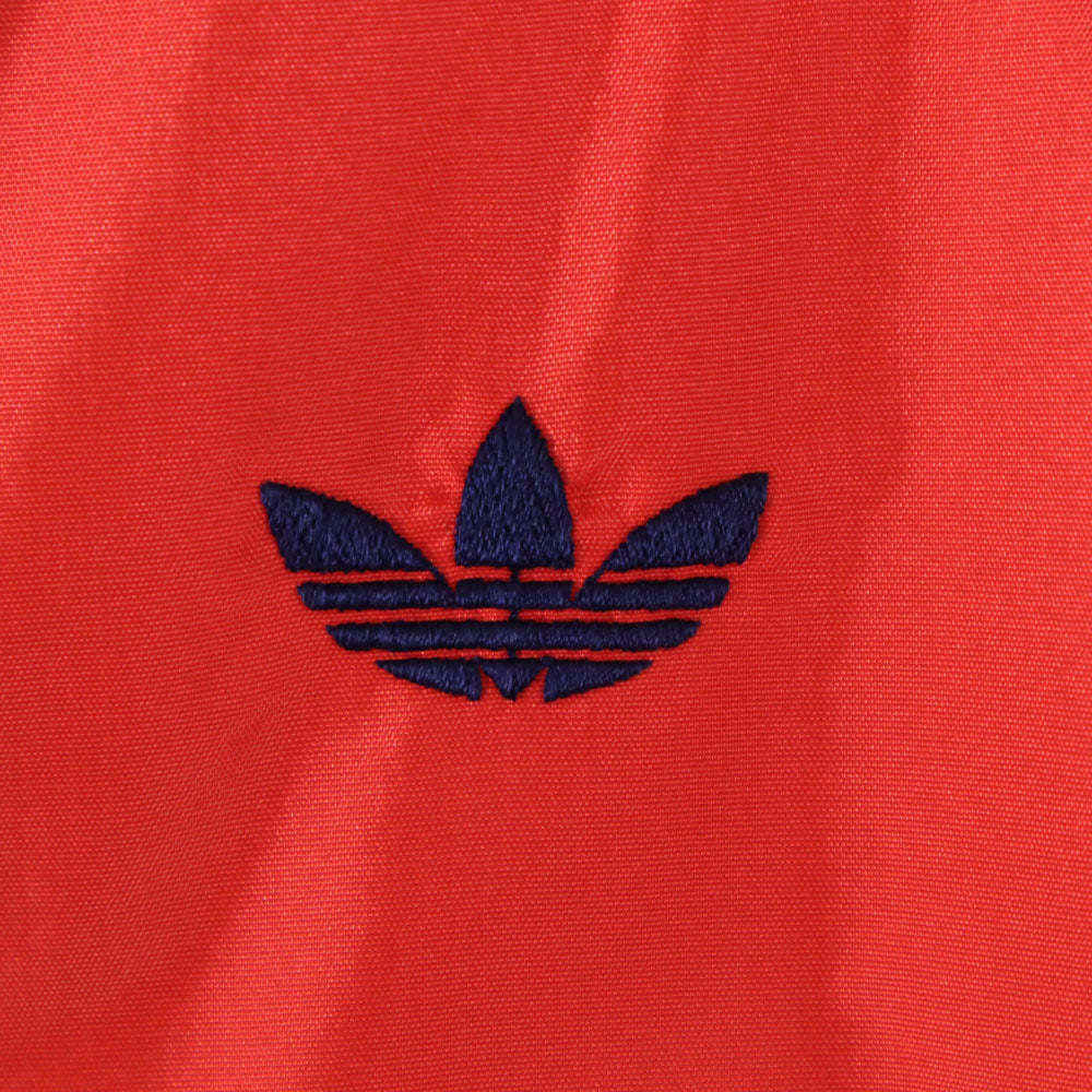 adidas アディダス 70s デサント製 ヴィンテージ 西ドイツタグ トレフォイルロゴ ナイロンジャケット M レッド系 ブルゾン メンズ