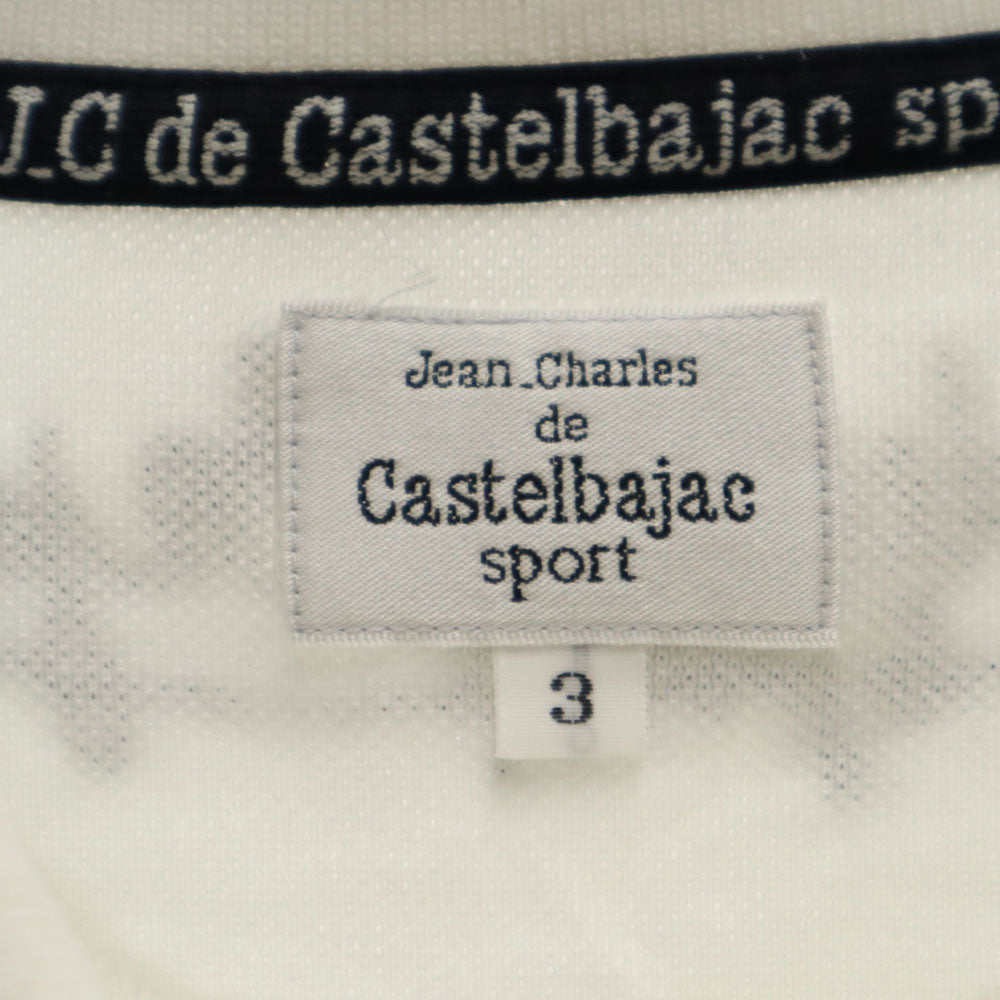カステルバジャックスポーツ 半袖 ポロシャツ 3 ホワイト Castelbajac sport 鹿の子 メンズ
