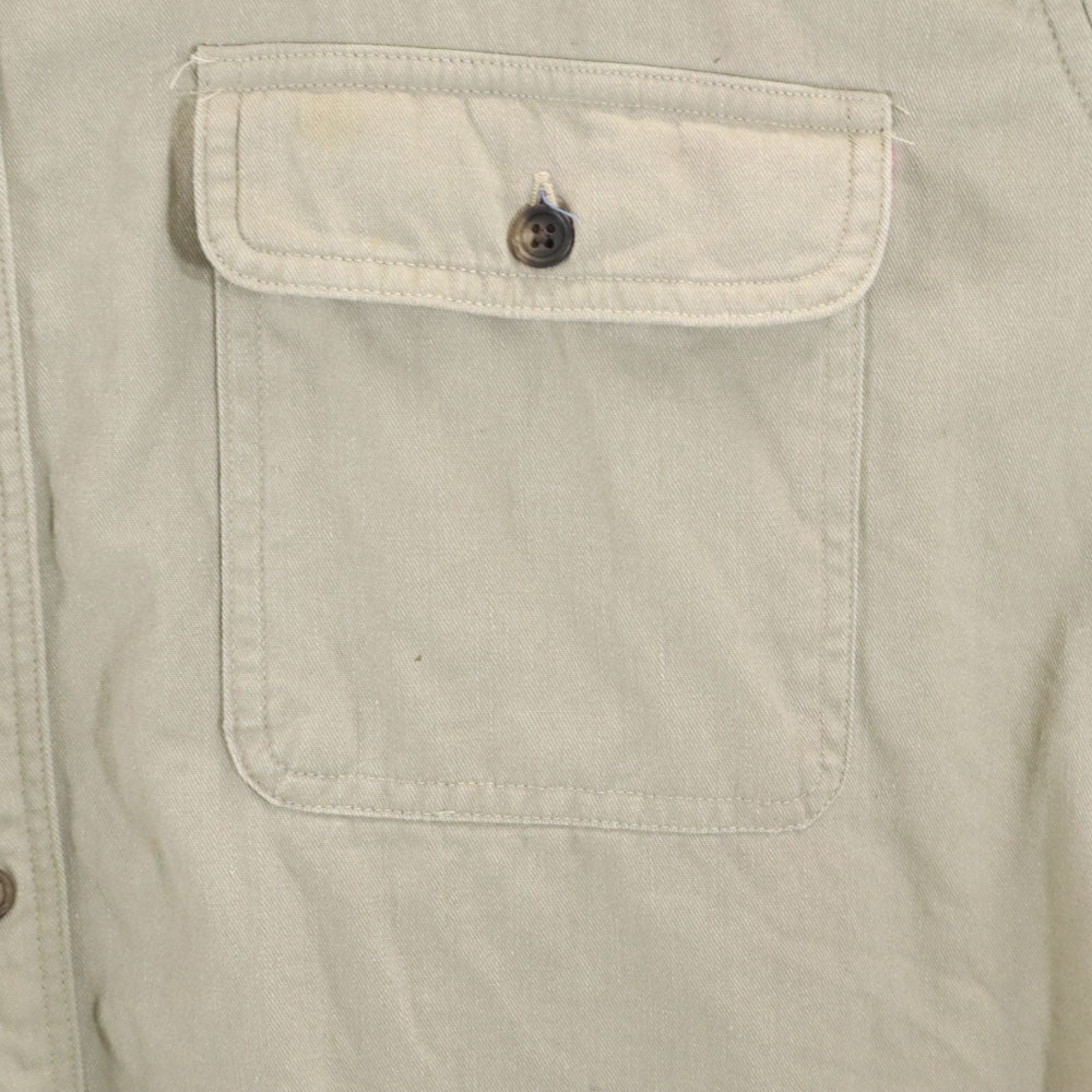 L.L.Bean エルエルビーン 80s アウトドア ヴィンテージ 長袖 シャツ M ベージュ系 メンズ
