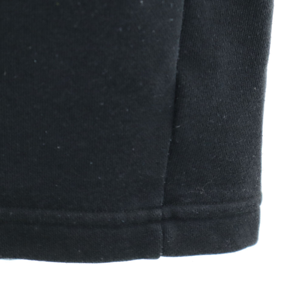 adidas アディダス 80s 日本製 デサント製 ヴィンテージ トレフォイルロゴ 長袖 ハイネック スウェット トレーナー O ブラック×グレー プルオーバー メンズ