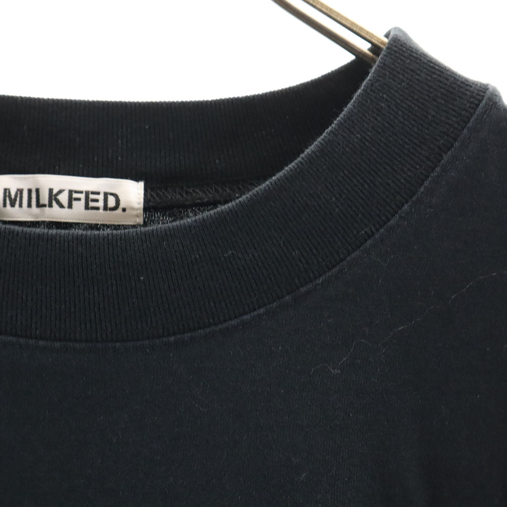 ミルクフェド 長袖 Tシャツ F ブラック MILKFED. ロンT メンズ