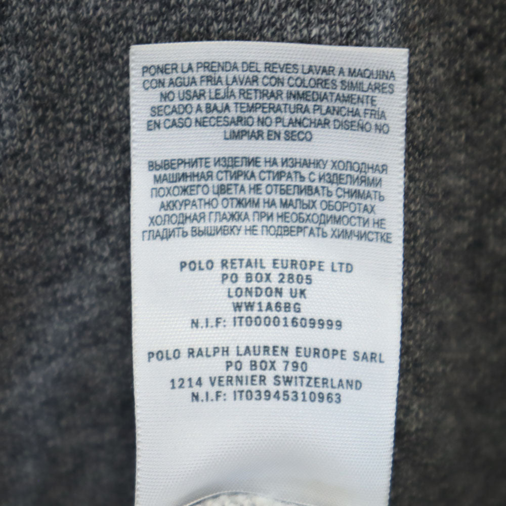 RRL ダブルアールエル 後付け 復刻 長袖 スウェットパーカー M グレー レディース