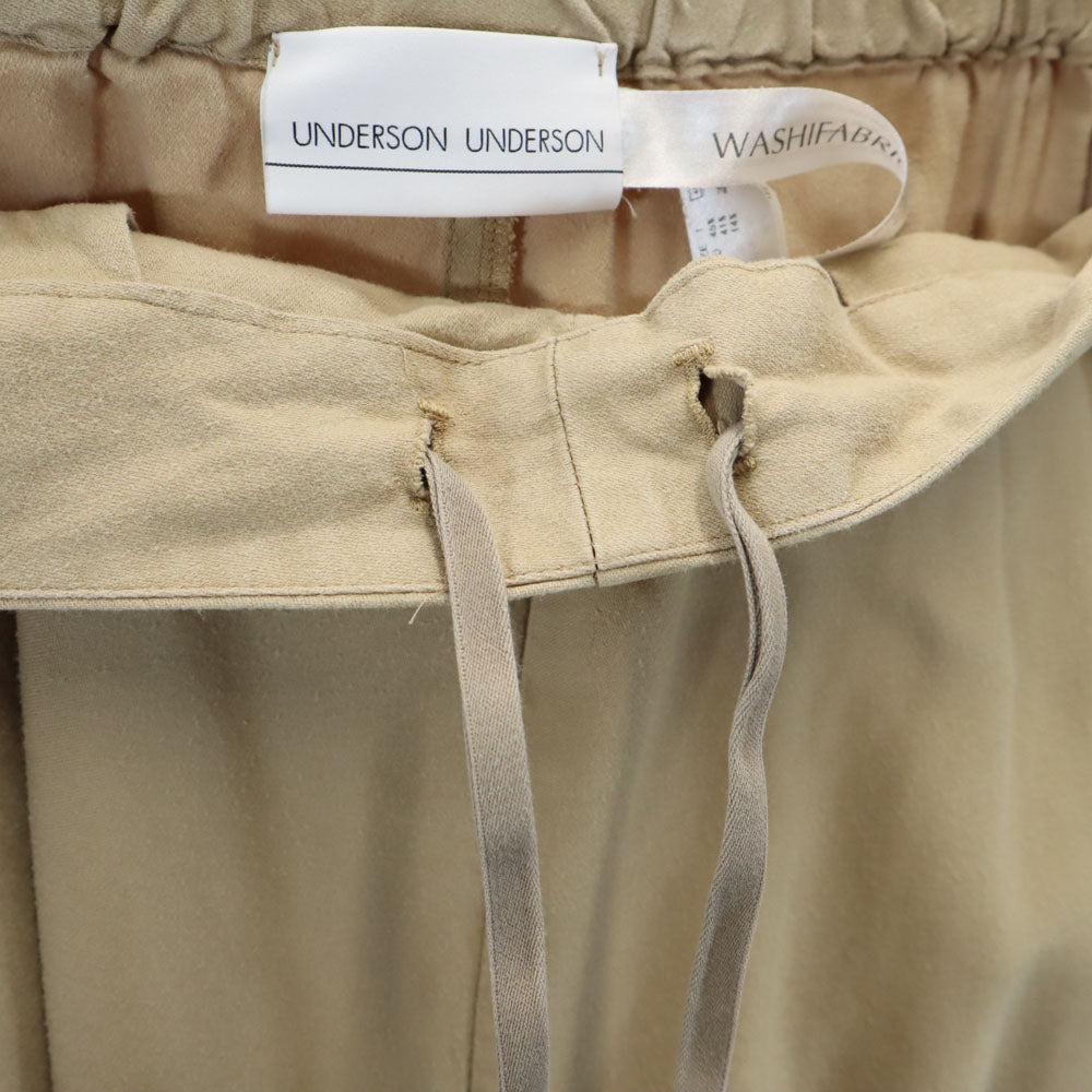 UNDERSON UNDERSON アンダーソンアンダーソン 日本製 長袖 ルームウェア 上下 セットアップ 1 ベージュ系 パジャマ メンズ