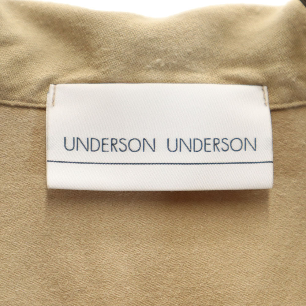 UNDERSON UNDERSON アンダーソンアンダーソン 日本製 長袖 ルームウェア 上下 セットアップ 1 ベージュ系 パジャマ メンズ