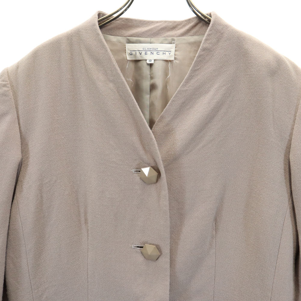 GIVENCHY ジバンシィ グラマー ウール スカートスーツ 上下 セットアップ 13 ベージュ系 GLAMORUR レディース