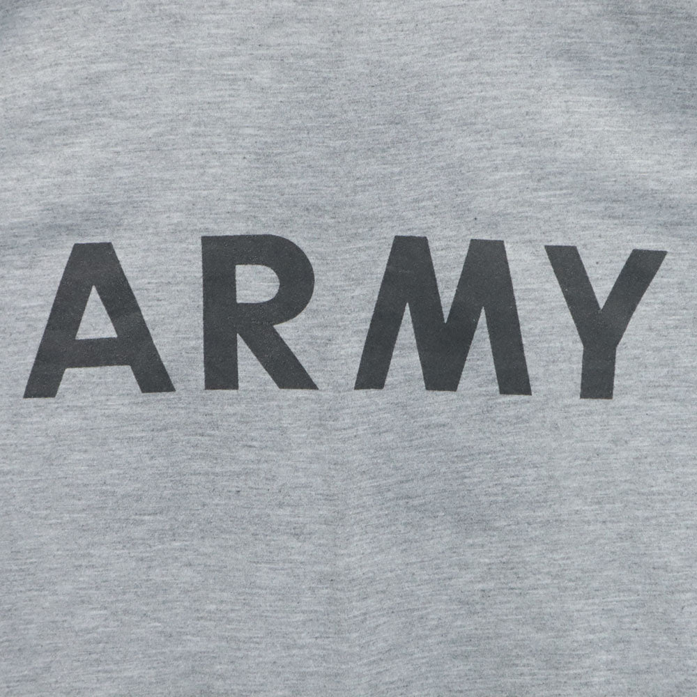 US ARMY アメリカ軍 90s SPO オールド トレーニング ARMY 長袖 モックネック Tシャツ M グレー ロンT メンズ