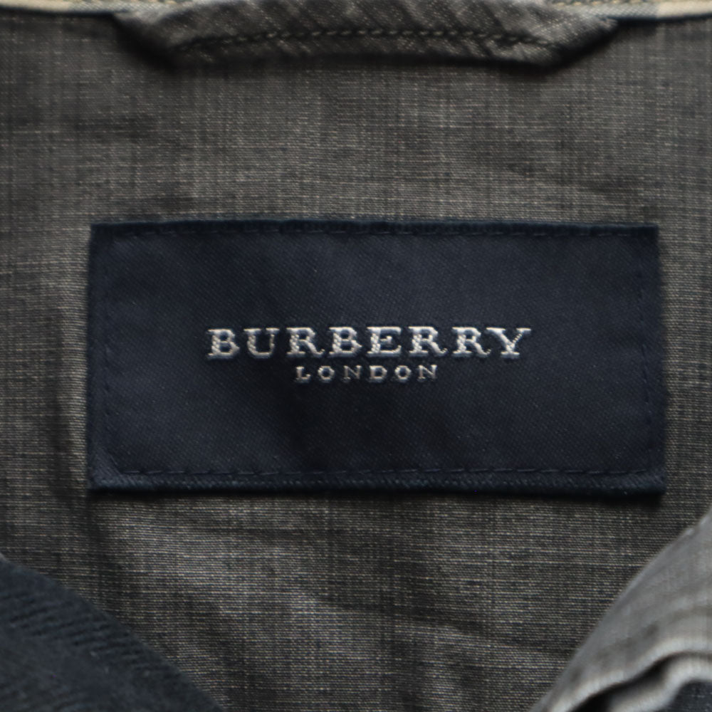 BURBERRY LONDON バーバリーロンドン 三陽商会 日本製 シャツジャケット L チャコールグレー メンズ