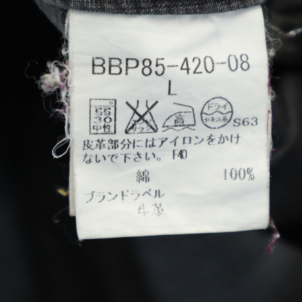 BURBERRY LONDON バーバリーロンドン 三陽商会 日本製 シャツジャケット L チャコールグレー メンズ