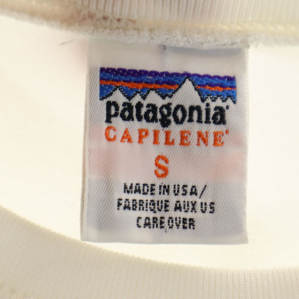 パタゴニア アウトドア 半袖 Tシャツ S ホワイト patagonia メンズ