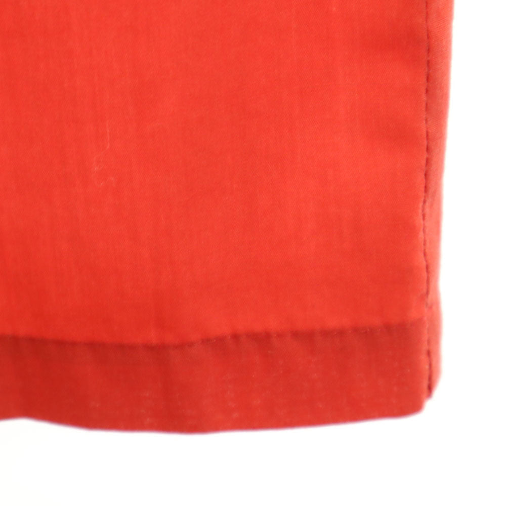 オリンピアン 70s ヴィンテージ 半袖 ボウリングシャツ 朱色 メンズ