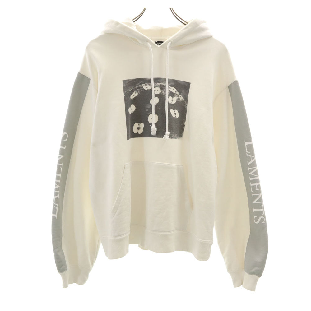 CHRISTIAN DADA クリスチャンダダ 日本製 荒木経惟 コラボ 長袖 スウェットパーカー 48 ホワイト 写真家 メンズ