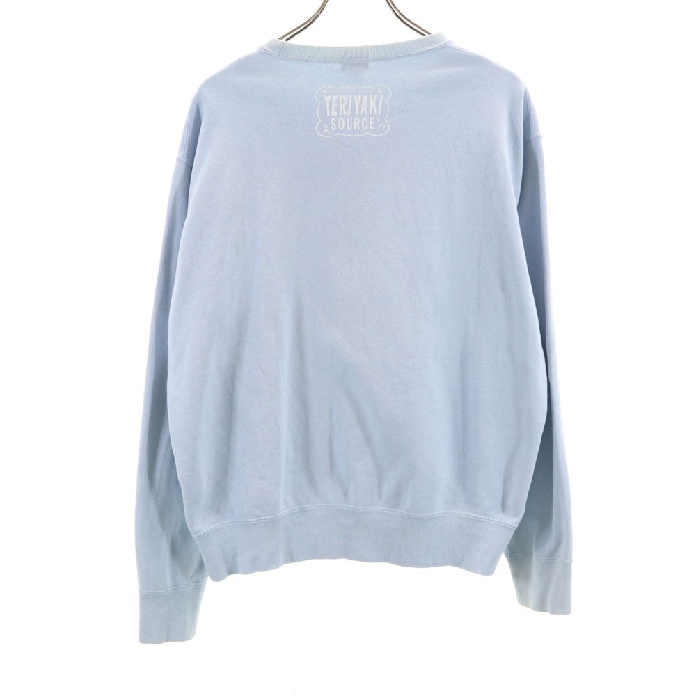 テリヤキソース 日本製 TERIYAKI BOYZ 長袖 スウェット トレーナー M ライトブルー TERIYAKI SOURCE アベイシングエイプ テリヤキボーイズ メンズ
