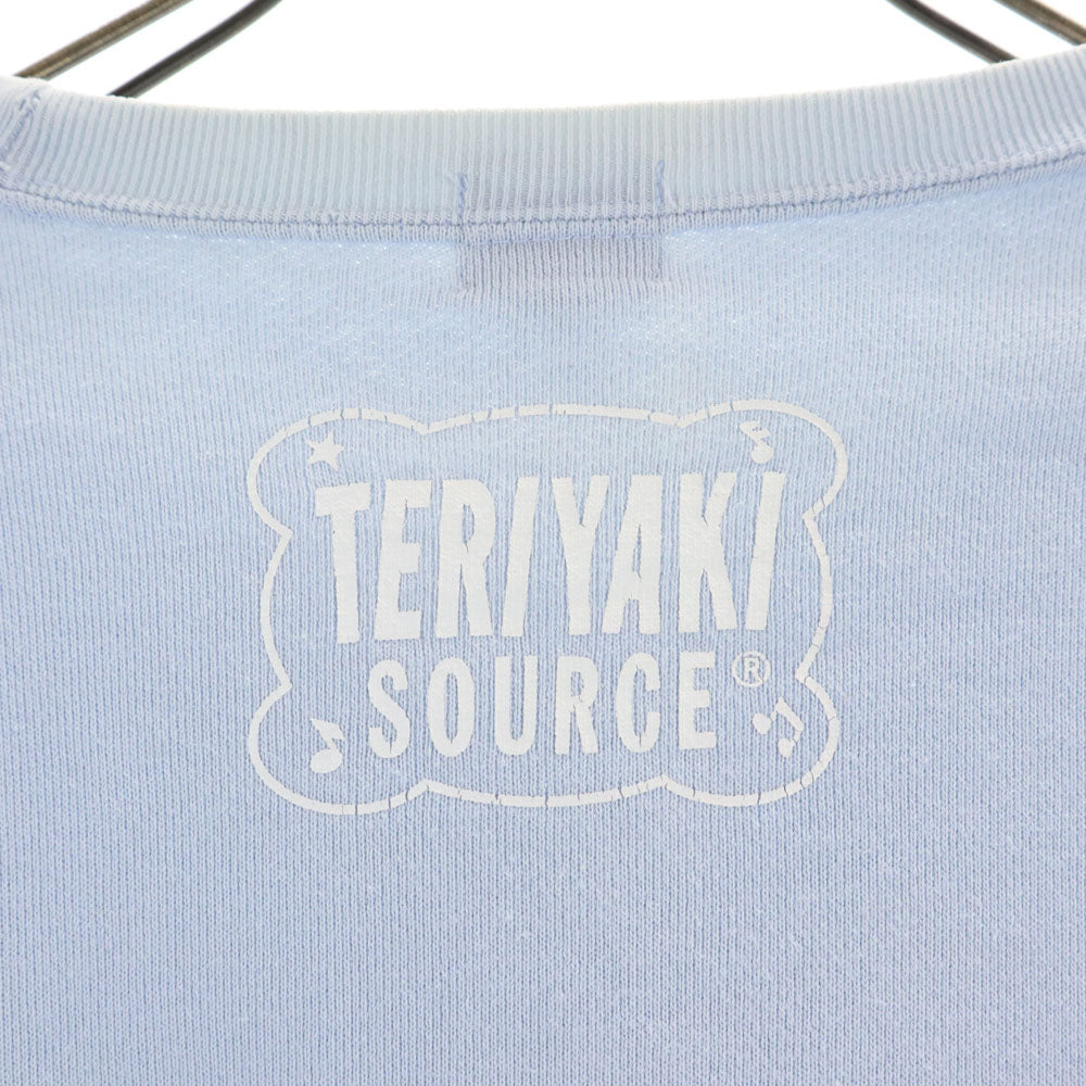 テリヤキソース 日本製 TERIYAKI BOYZ 長袖 スウェット トレーナー M ライトブルー TERIYAKI SOURCE アベイシングエイプ テリヤキボーイズ メンズ