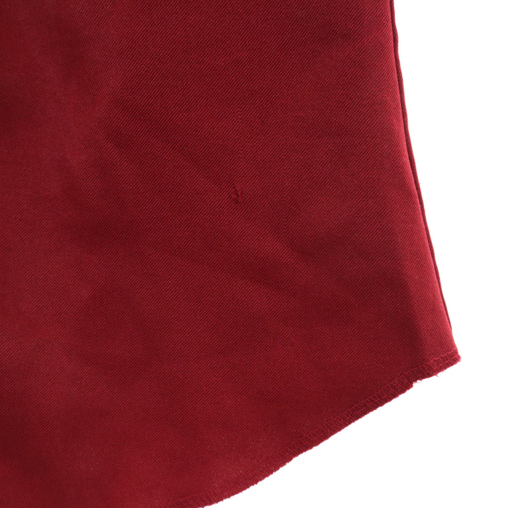 エイチバーシー 60s USA製 ヴィンテージ 花刺繍 長袖 ウエスタンシャツ ワインレッド H BAR C メンズ