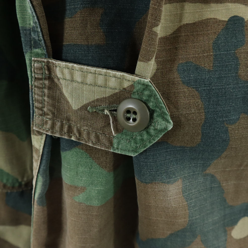 US ARMY アメリカ軍 オールド ウッドランドカモ ミリタリージャケット S カーキ 迷彩 メンズ