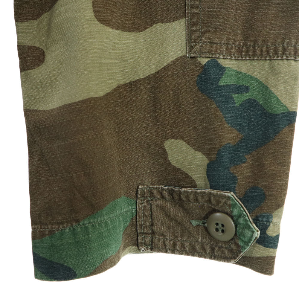 US ARMY アメリカ軍 オールド ウッドランドカモ ミリタリージャケット S カーキ 迷彩 メンズ