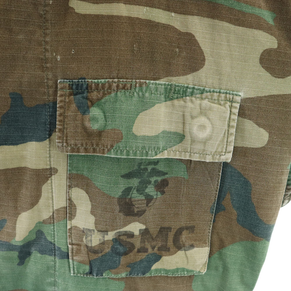 US ARMY アメリカ軍 オールド ウッドランドカモ ミリタリージャケット S カーキ 迷彩 メンズ