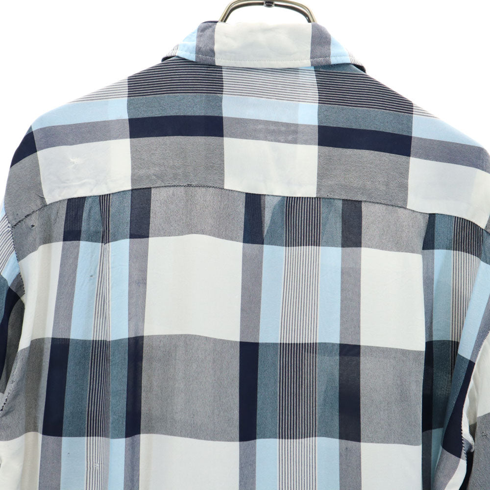 PENNEYS ペニーズ 60s 開襟 オープンカラー ヴィンテージ ボックスシルエット チェック柄 長袖 オープンカラーシャツ S ホワイト 他 メンズ