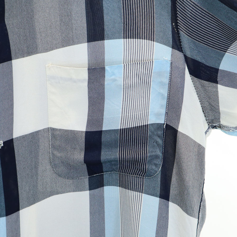 PENNEYS ペニーズ 60s 開襟 オープンカラー ヴィンテージ ボックスシルエット チェック柄 長袖 オープンカラーシャツ S ホワイト 他 メンズ