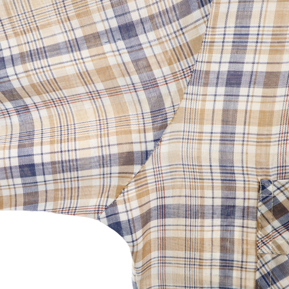 Levi's リーバイス 70s ヴィンテージ チェック柄 長袖 シャツ M ベージュ 他 メンズ