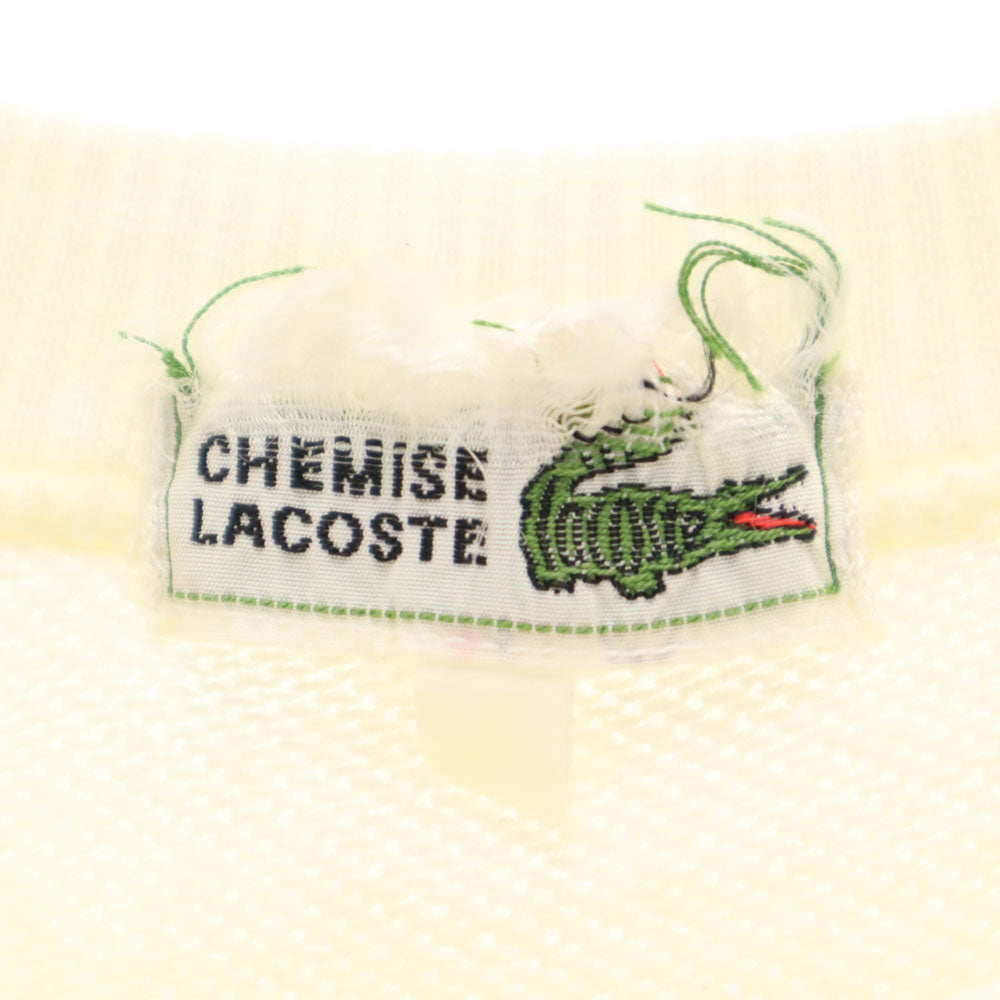 シュミーズラコステ オールド 長袖 スウェット トレーナー オフホワイト CHEMISE LACOSTE メンズ