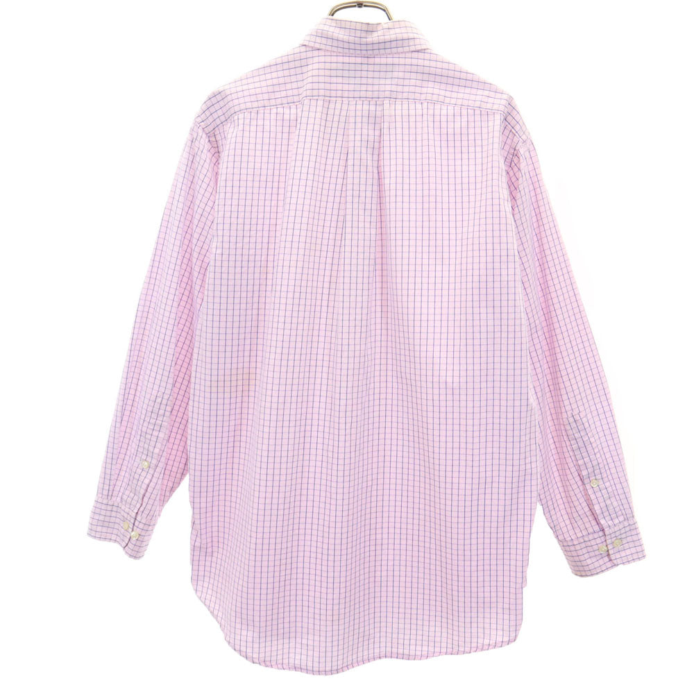 ラルフローレン チェック柄 長袖 ボタンダウンシャツ 161/2 ピンク系 RALPH LAUREN メンズ