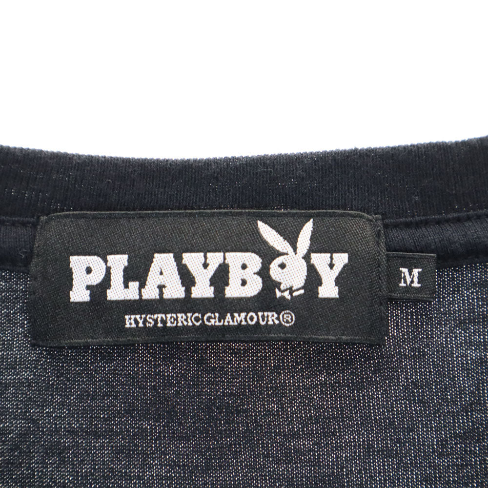 PLAYBOY プレイボーイ 半袖 Tシャツ M ブラック メンズ