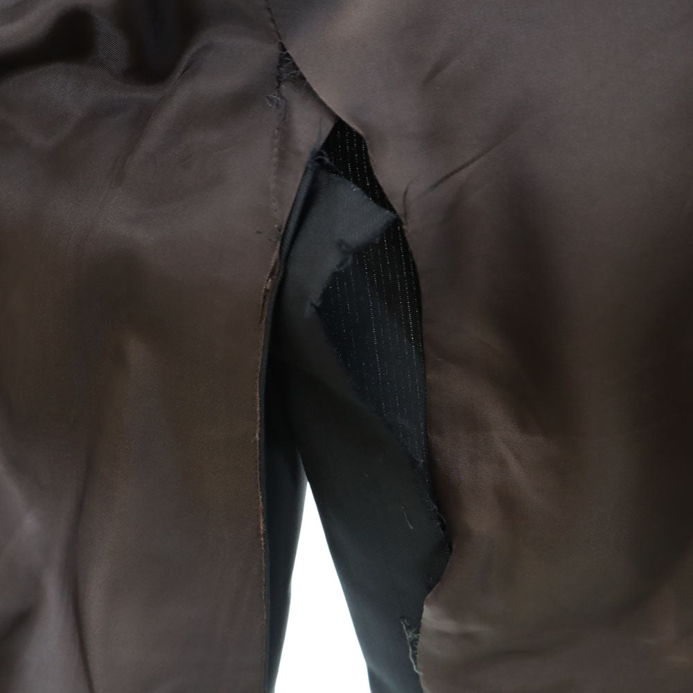 ポールスミスロンドン 日本製 ヘリンボーン柄 デルフィノ生地 17.5 Microns SUPER120's スーツ 上下 セットアップ S チャコールブラック Paul Smith LONDON メンズ