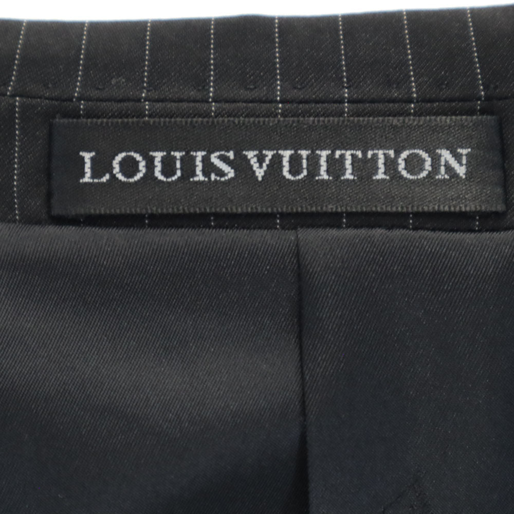 LOUIS VUITTON ルイヴィトン ストライプ柄 スーツ 上下 セットアップ 48/32 チャコールグレー メンズ
