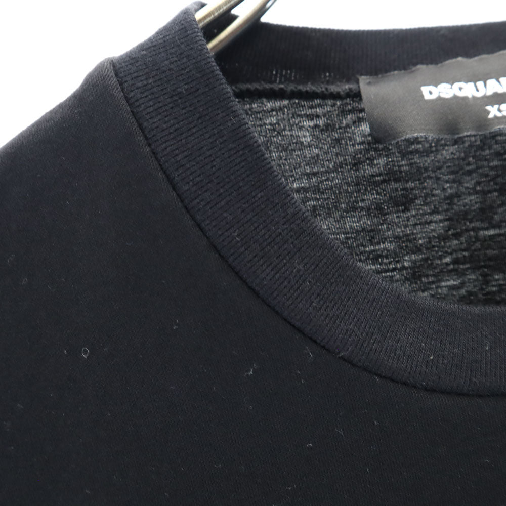 未使用 DSQUARED2 ディースクエアード イタリア製 半袖 メッシュ レイヤード Tシャツ XS ブラック メンズ