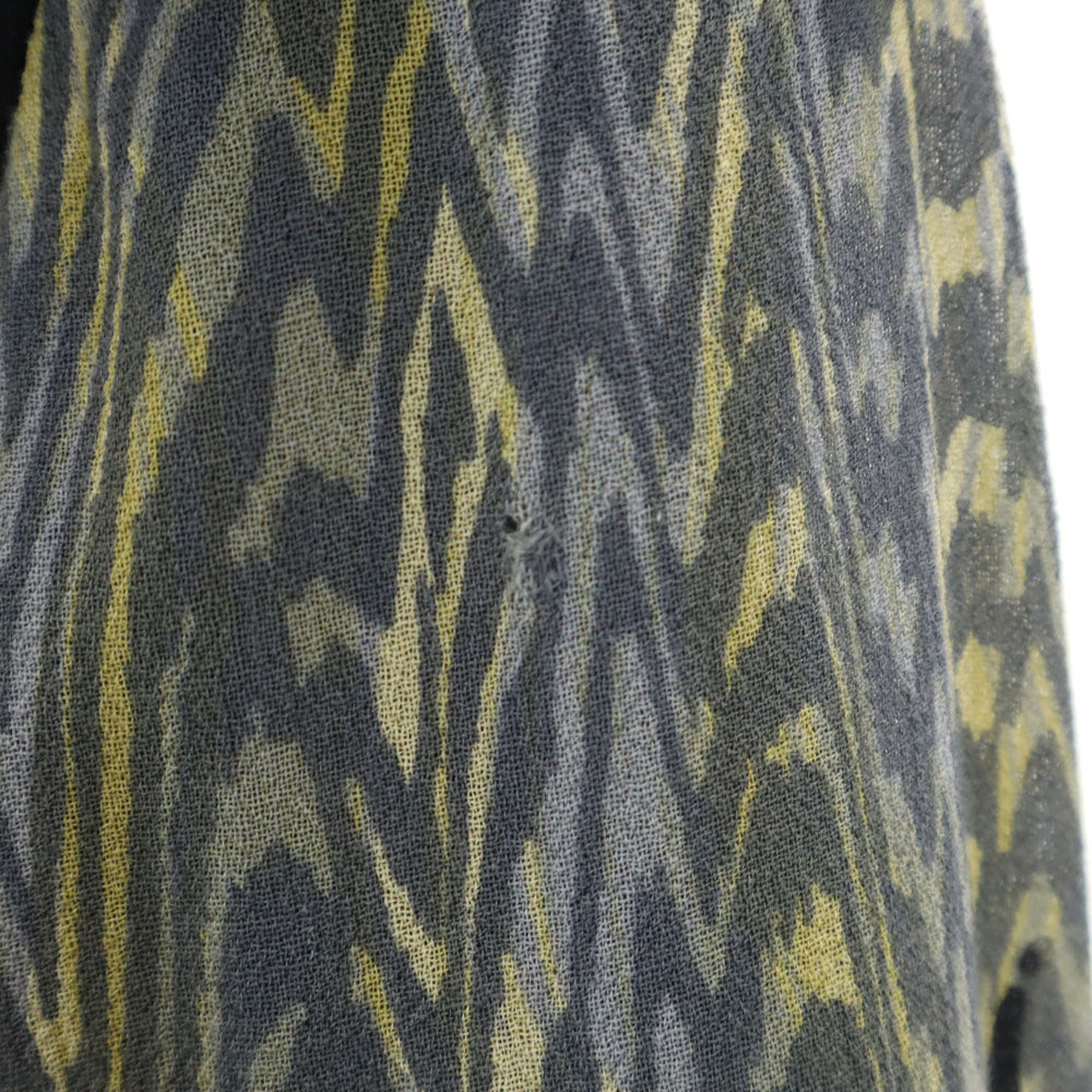 GIVENCHY ジバンシィ 90s オールド 総柄 ノーカラー ジャケット 42 グレー 他 レディース