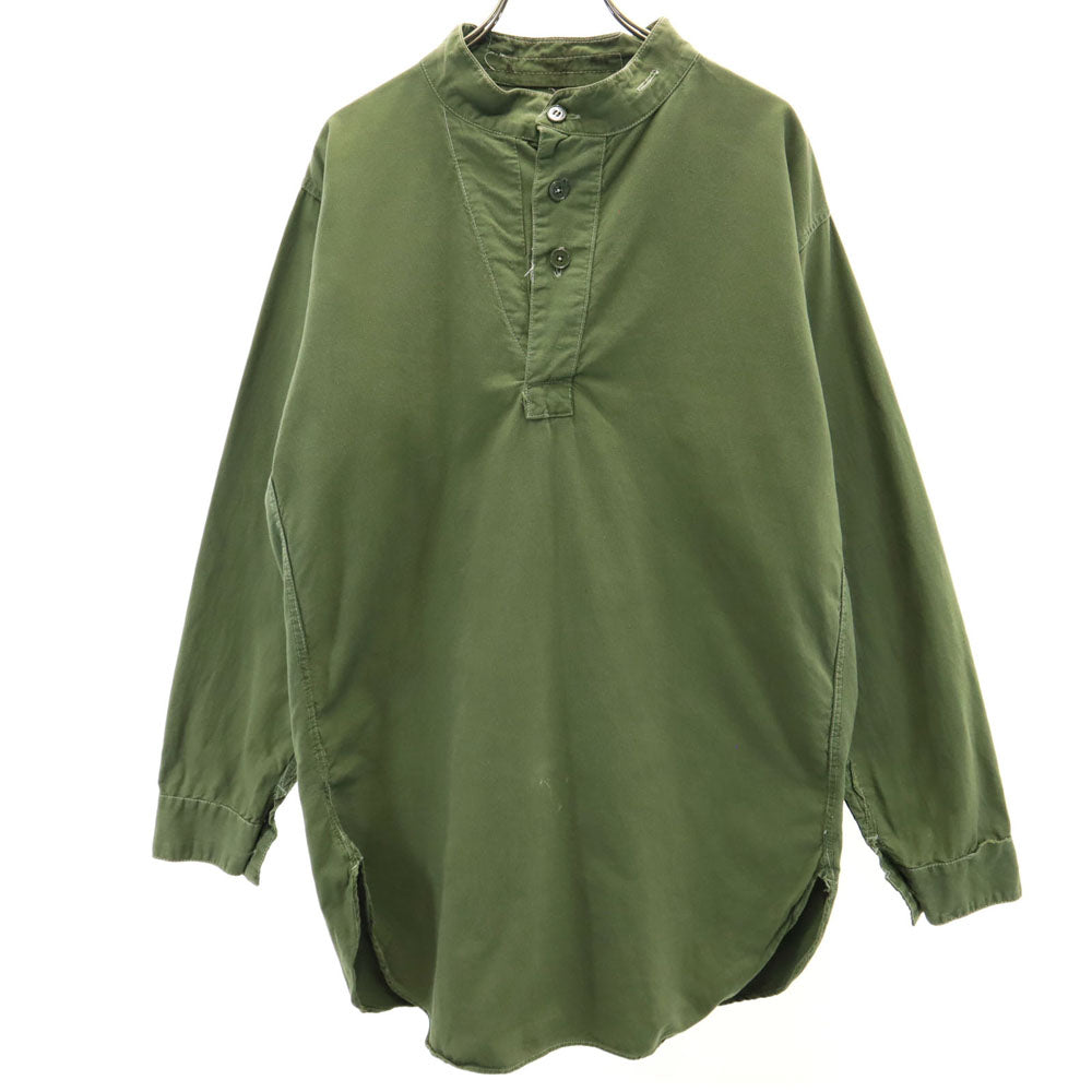 スウェーデン軍 60s 70s ヴィンテージ 長袖 ミリタリーシャツ カーキ SWEDENISH ARMY メンズ
