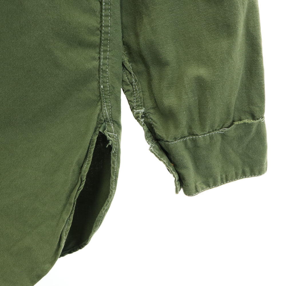 スウェーデン軍 60s 70s ヴィンテージ 長袖 ミリタリーシャツ カーキ SWEDENISH ARMY メンズ