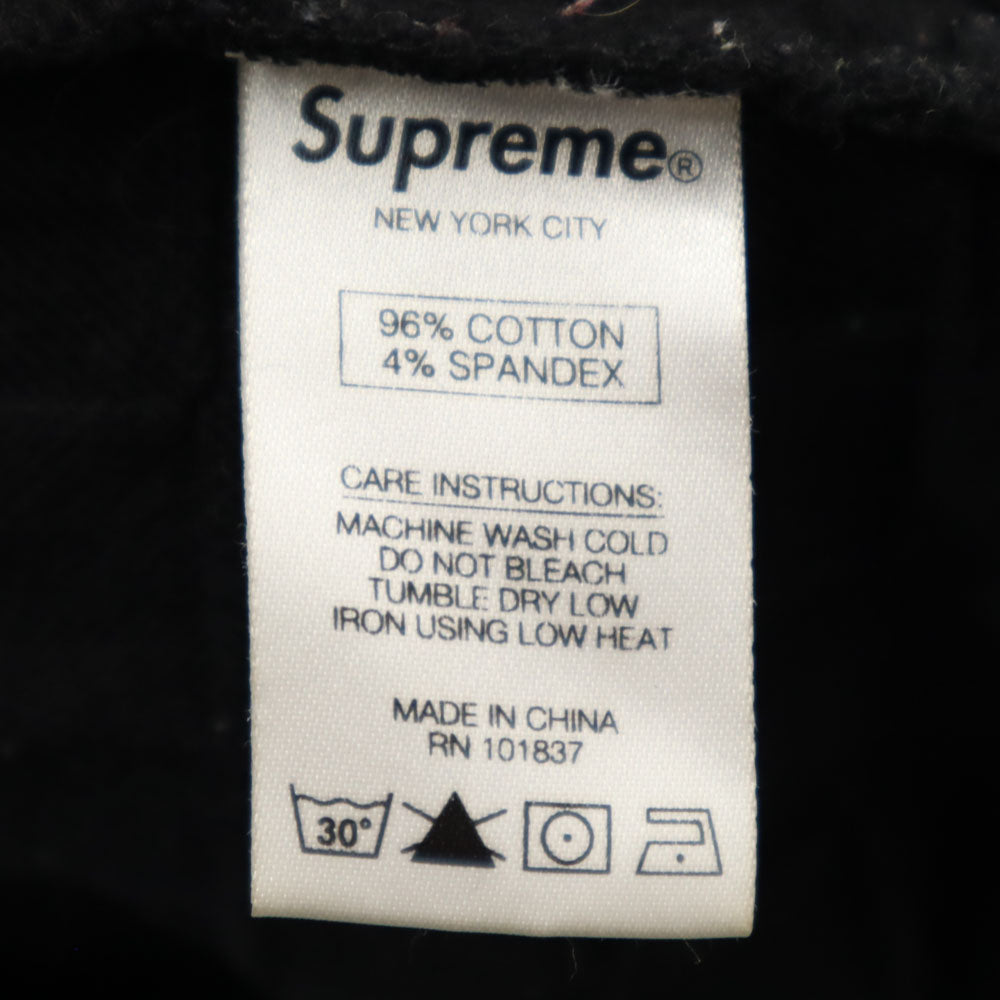 Supreme シュプリーム 長袖 ハーフジップ Tシャツ M ブラック プルオーバー メンズ