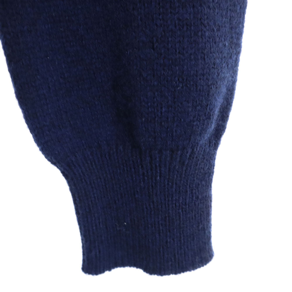 コムデギャルソン 2009年 日本製 ウール 長袖 ニットカーディガン S ネイビー COMME des GARCONS レディース