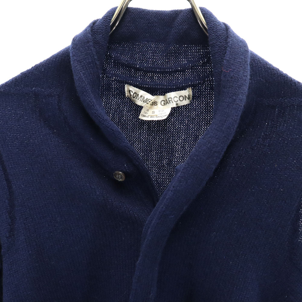 コムデギャルソン 2009年 日本製 ウール 長袖 ニットカーディガン S ネイビー COMME des GARCONS レディース