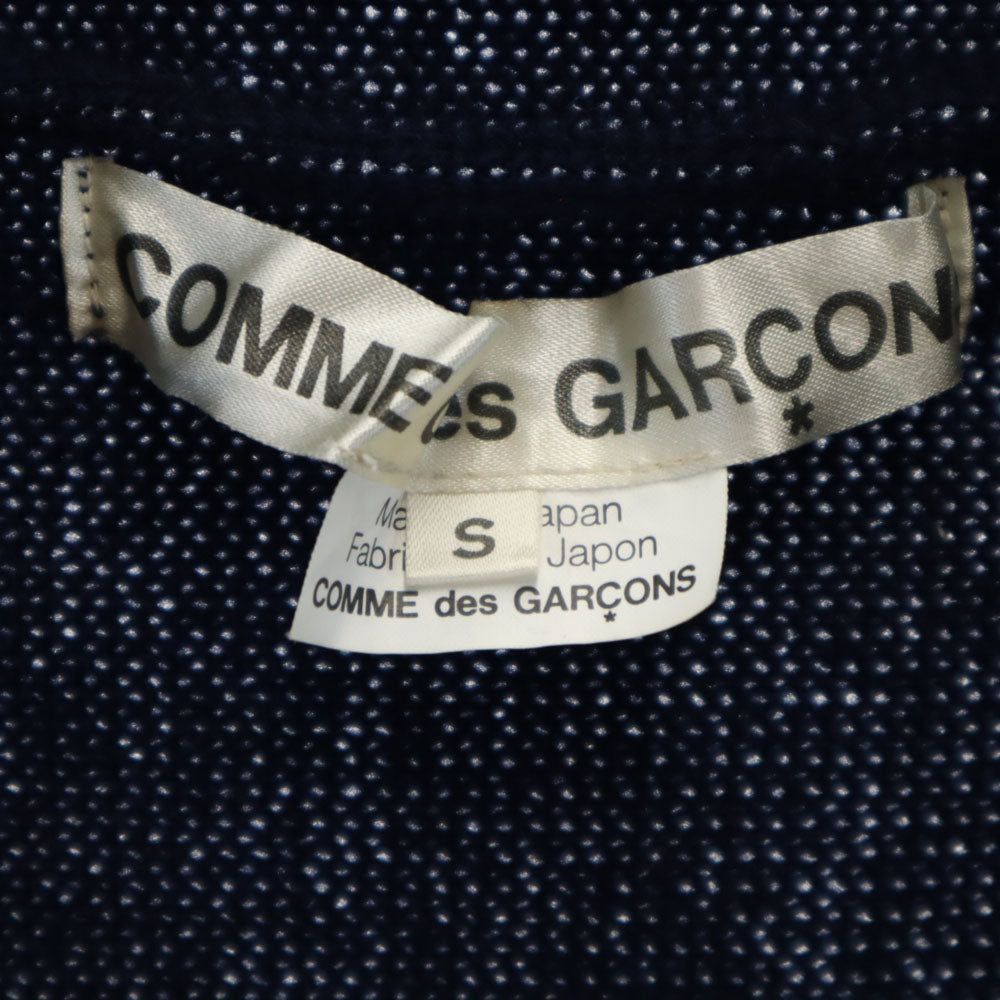 コムデギャルソン 2009年 日本製 ウール 長袖 ニットカーディガン S ネイビー COMME des GARCONS レディース