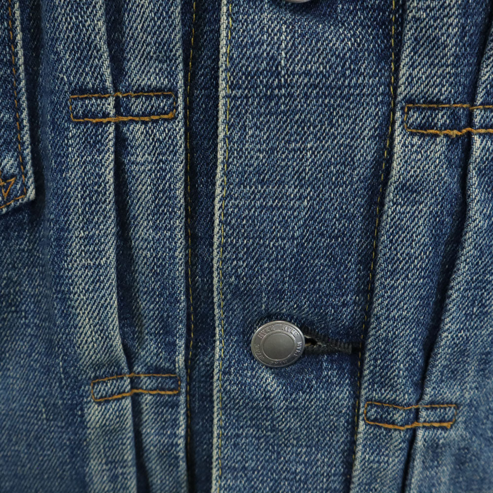 ハイク 日本製 デニムジャケット 2 ブルー HYKE ジージャン トラッカー レディース