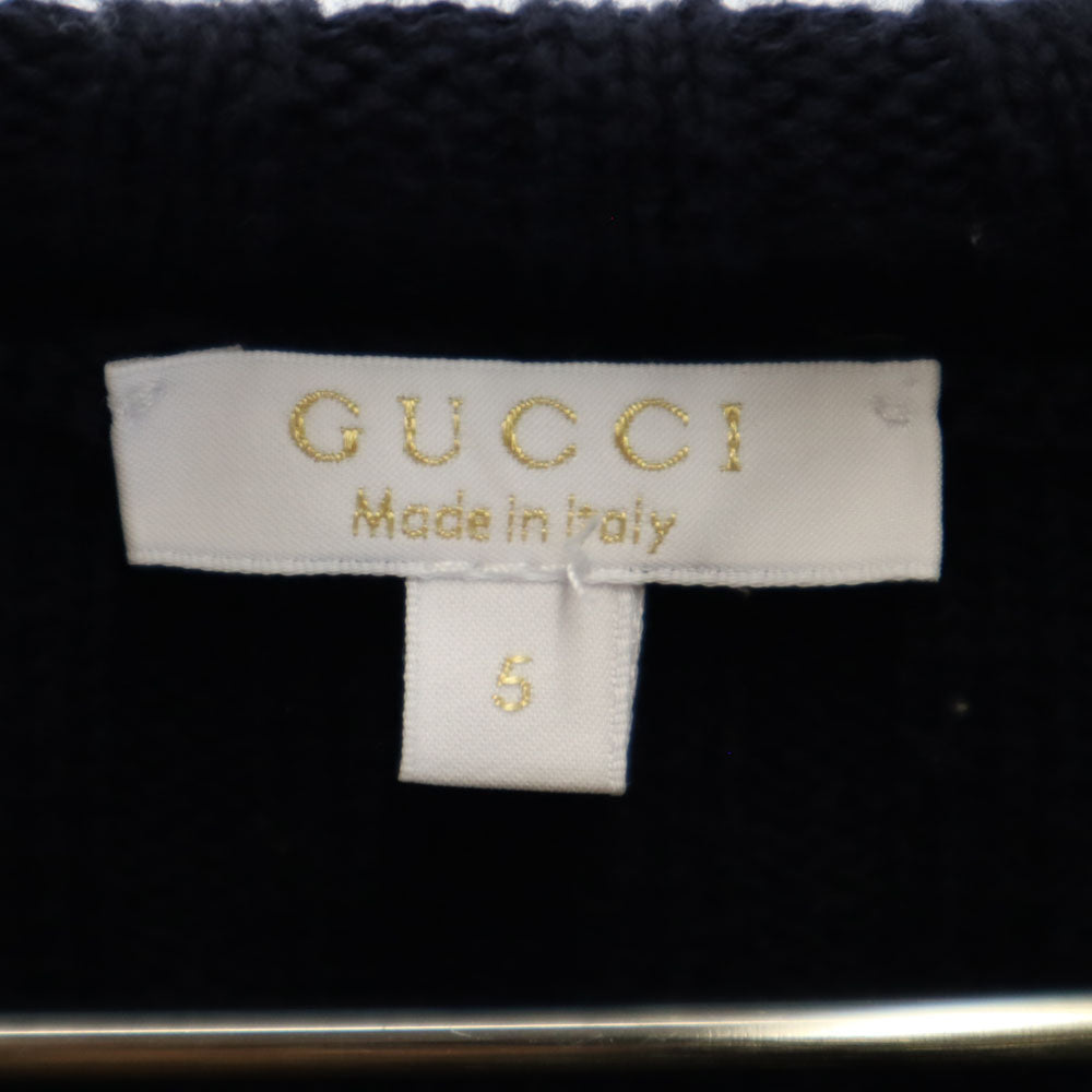 GUCCI グッチ イタリア製 長袖 セーター 5 ネイビー ニット キッズ