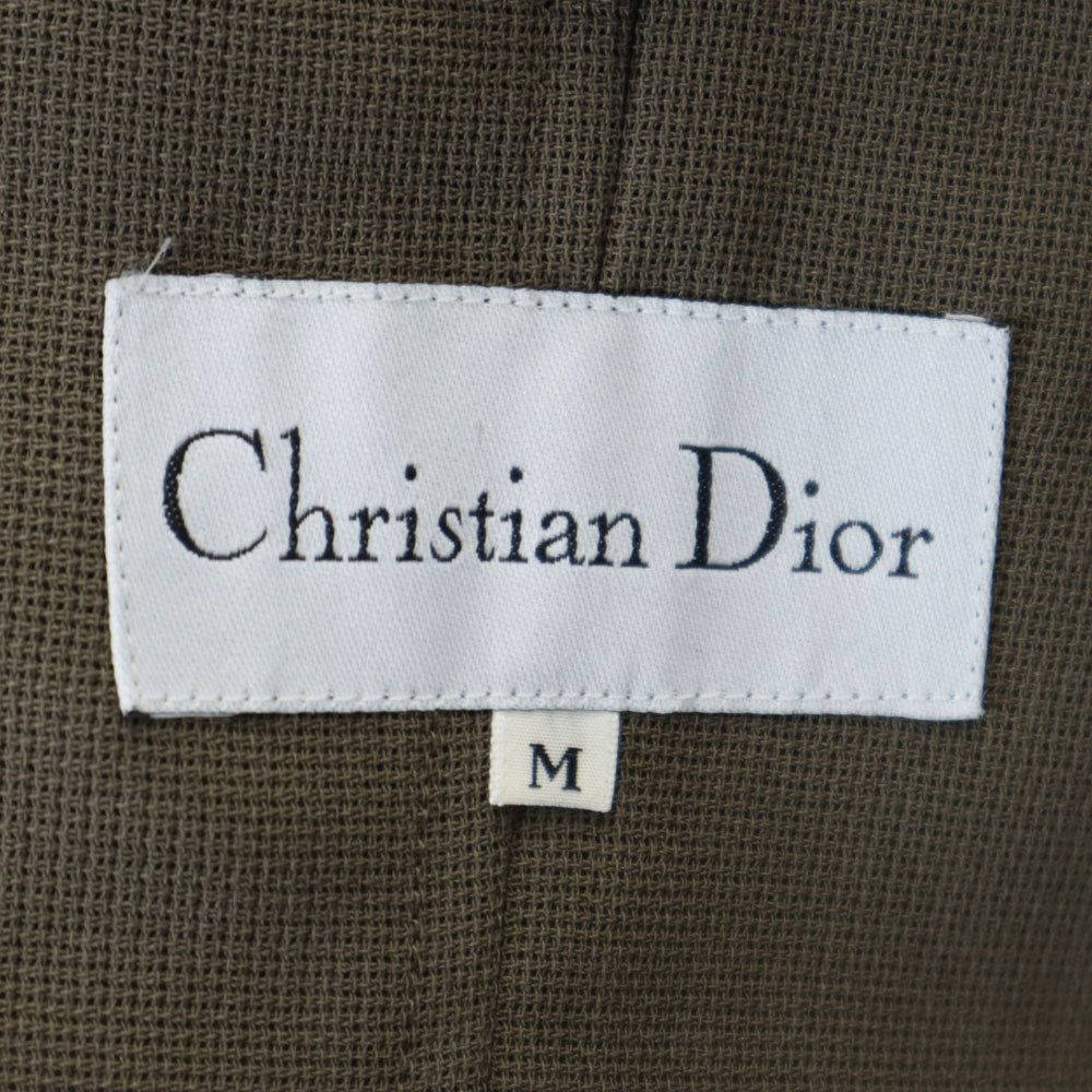 Christian Dior クリスチャンディオール 90s 日本製 オールド 長袖 テーラードジャケット M カーキ系 メンズ