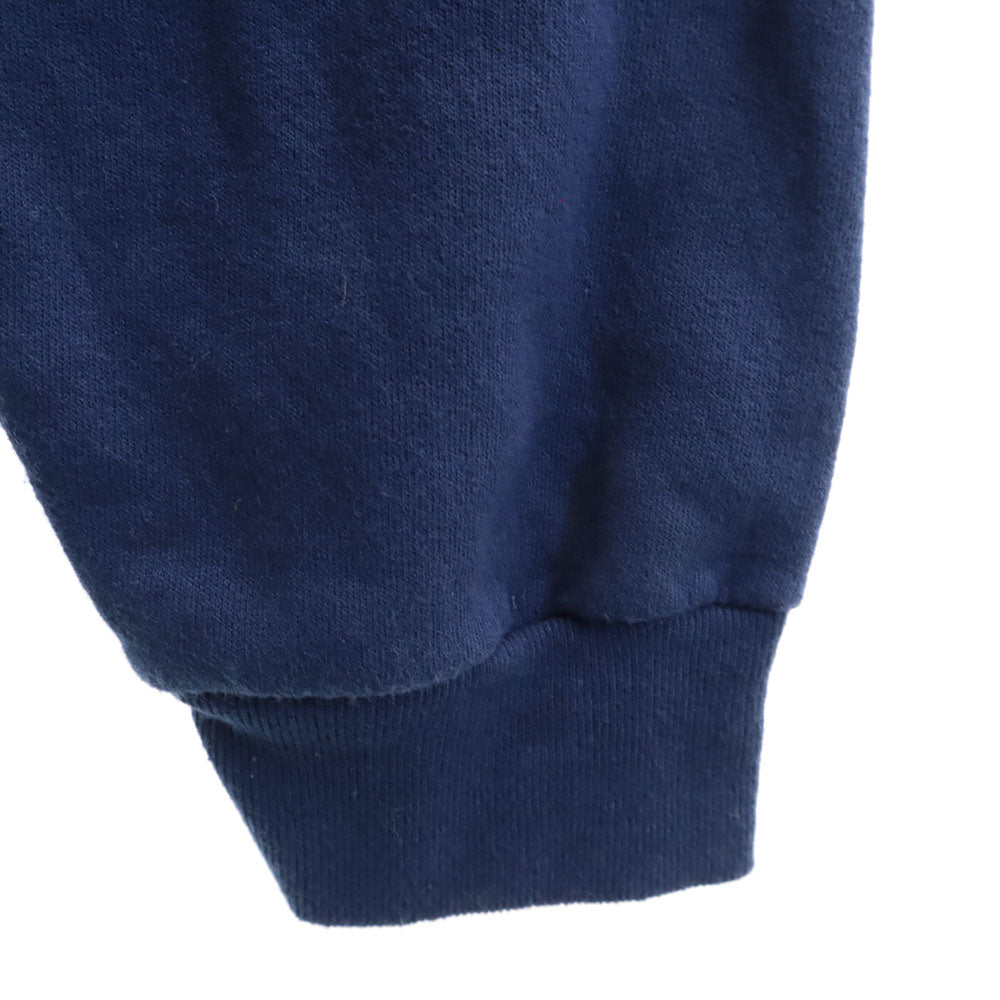 Disney ディズニー オールド ミッキーマウスプリント 長袖 トレーナー 4XL ネイビー系 ビッグサイズ スウェット 裏起毛 メンズ