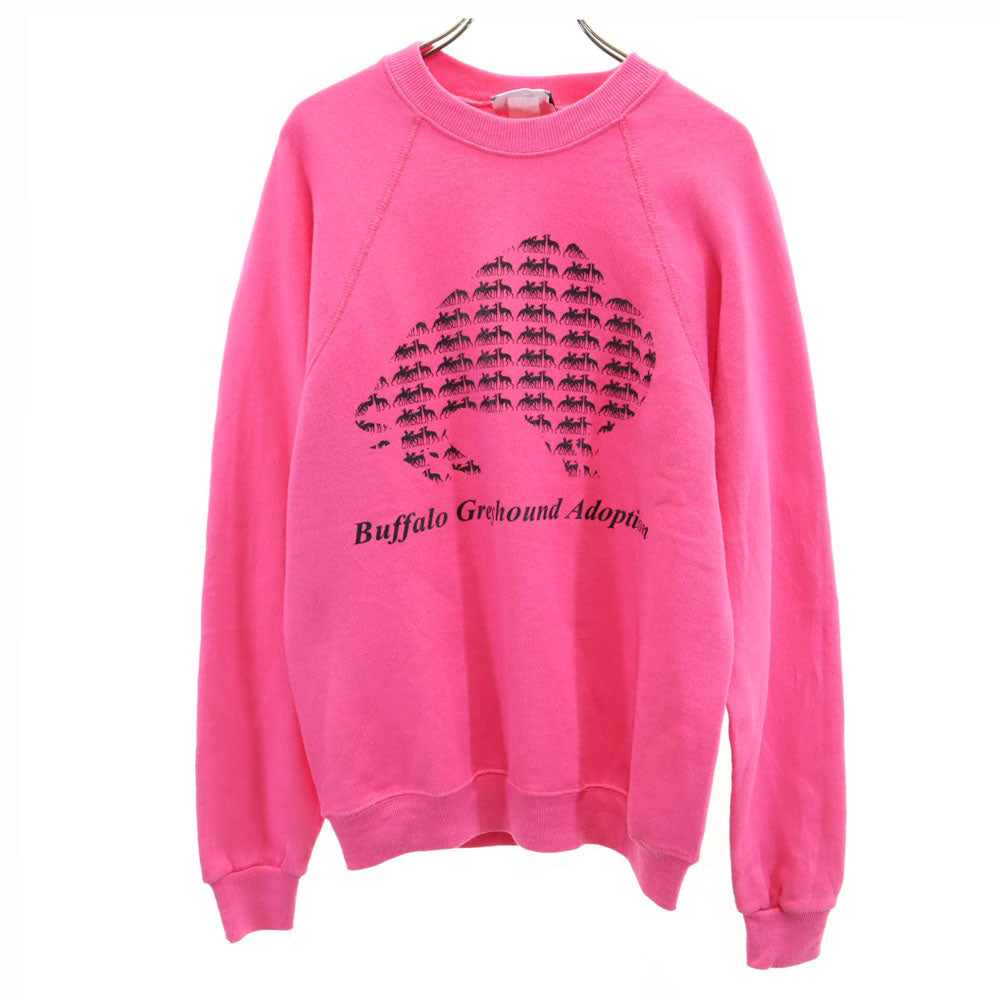 Lee リー 90s USA製 オールド 長袖 トレーナー M ピンク系 スウェット 裏起毛 メンズ