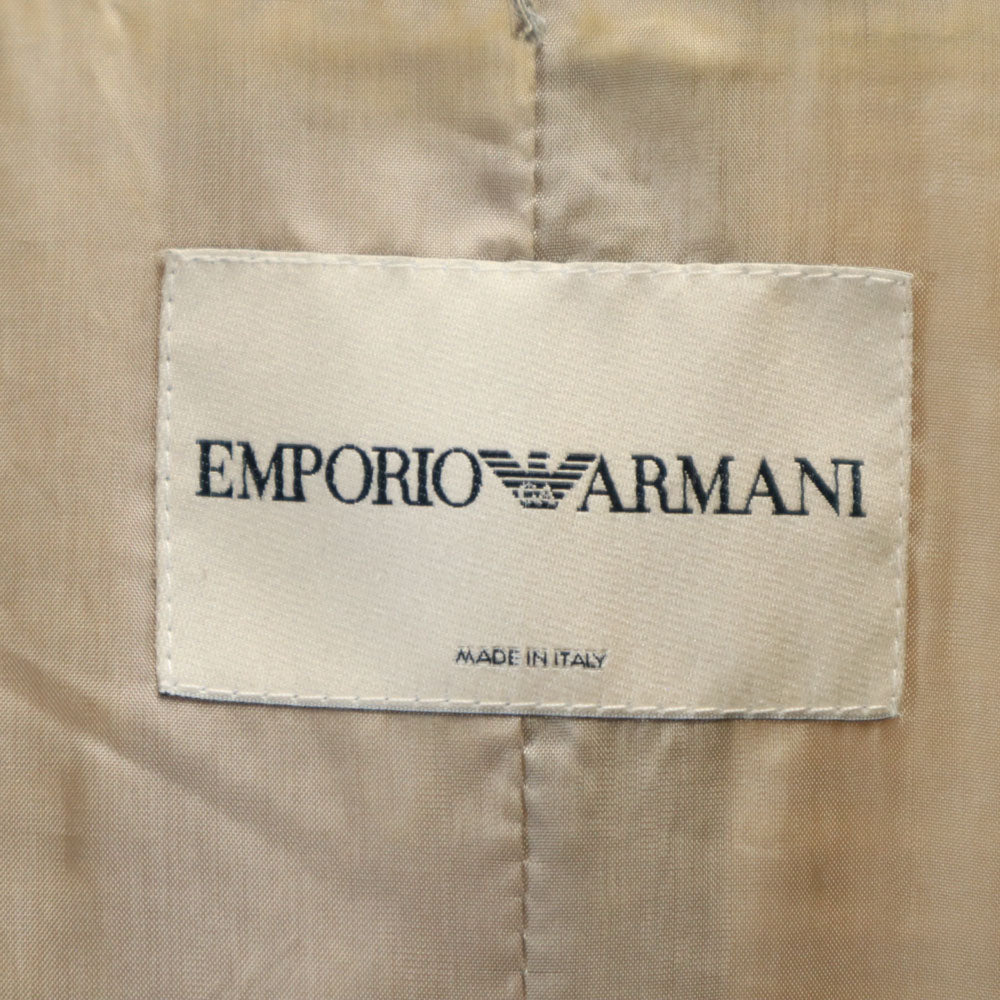 Emporio Armani エンポリオアルマーニ イタリア製 テーラードジャケット 40 ベージュ レディース